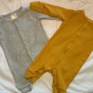 Two for one ONESIE Grey/Burnt orange